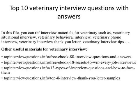 10 Essential Interview Questions For Vet Techs