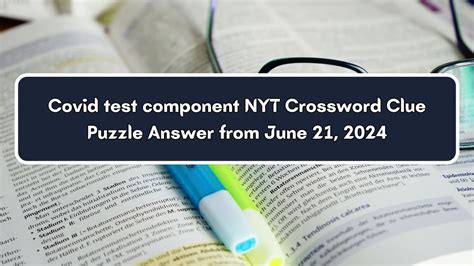 5 Clues To Solve Lab Report Component In Nyt Crossword