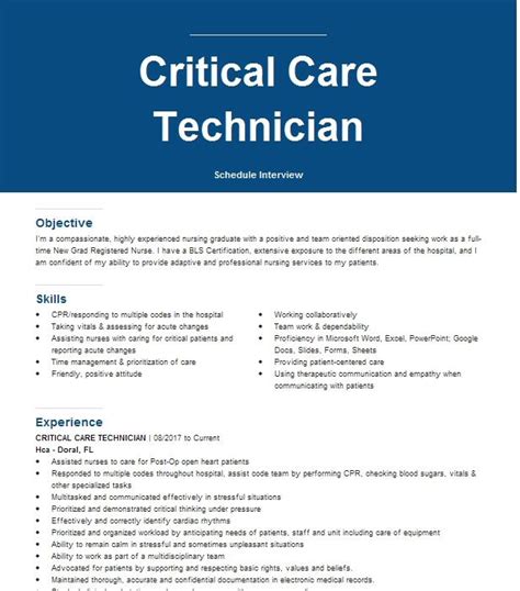 5 Key Responsibilities Of A Critical Care Tech