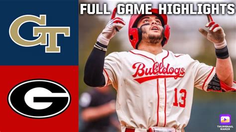 5 Keys To Georgia Vs Georgia Tech Baseball 2024