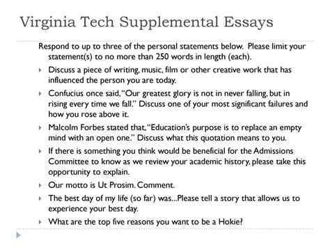 5 Virginia Tech Essay Examples To Boost Your Admission