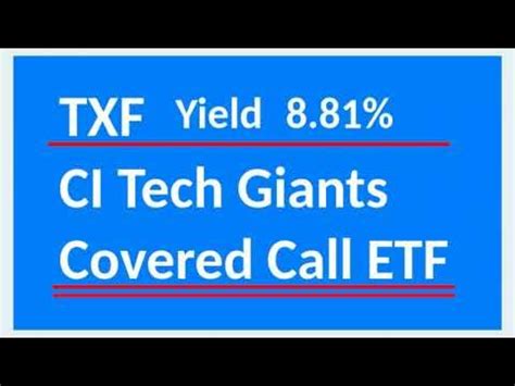 5 Ways Ci Tech Giants Covered Call Etf Works