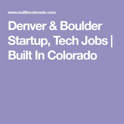 5 Ways To Land Boulder Colorado Tech Jobs