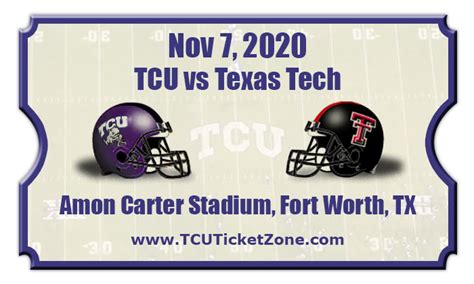 5 Ways To Score Tcu Vs Texas Tech Football Tickets