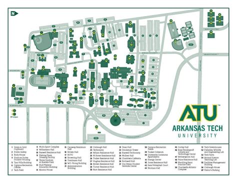 Arkansas Tech University Campus Map Guide