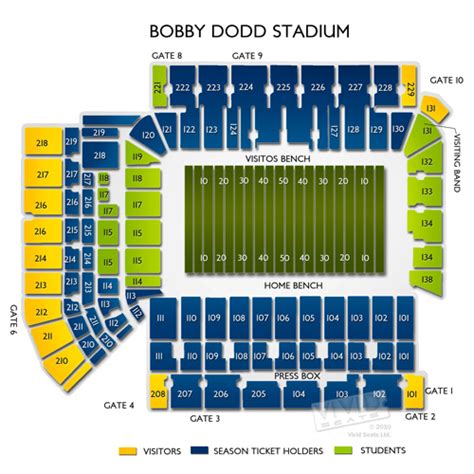 Bobby Dodd Stadium Seating Chart: 5 Essential Facts