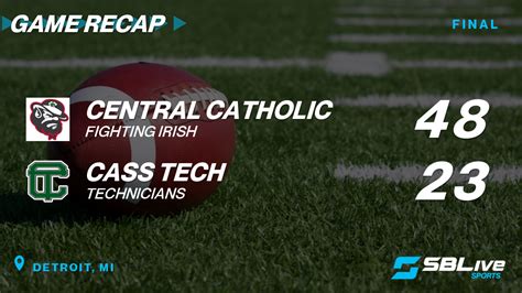 Cass Tech Vs Central Catholic: Football Rivals Clash