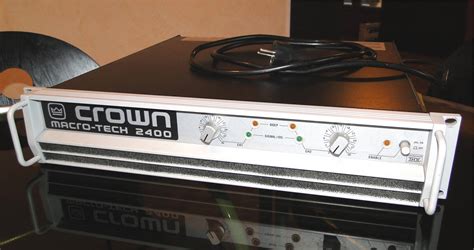 Crown Macro-Tech 2400 Power Amplifier Review And Specs