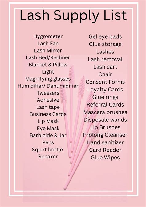 Essential Lash Tech Supply List For Professionals