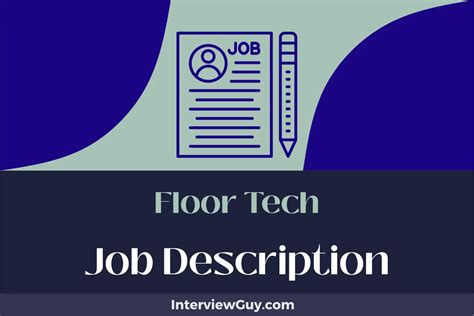 Floor Technician Job Description And Responsibilities