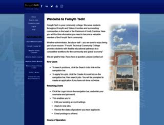 Forsyth Tech Employment Opportunities And Career Development