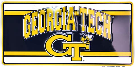 Georgia Tech Car Tag: A Yellow Jackets Pride