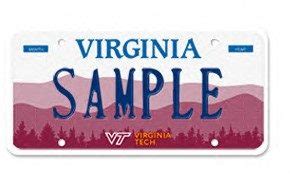 Get Your Virginia Tech License Plate Today