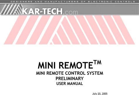 Kar Tech Mini Remote Review And User Guide