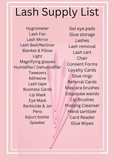 Lash Tech Essential Equipment List