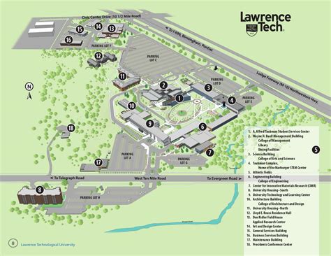 Lawrence Tech Campus Map And Directions