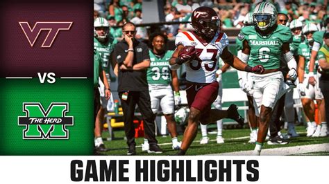 Marshall Vs Va Tech Score And Game Highlights