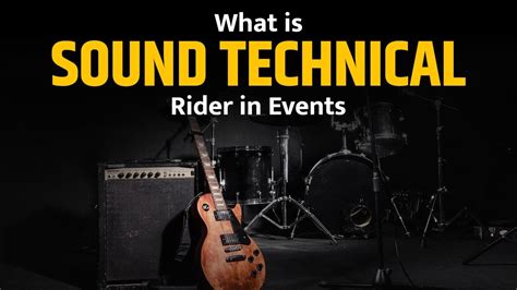 Mastering The Band Tech Rider: A Essential Guide