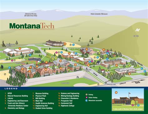 Montana Tech Campus Map And Guide