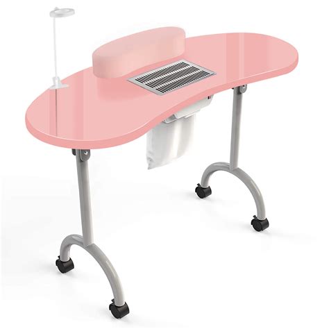 Nail Tech Desk With Built-In Dust Collector