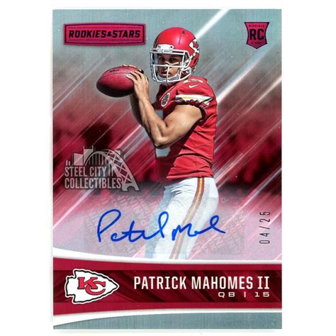 Patrick Mahomes Texas Tech Rookie Card Values