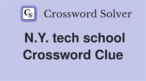 Pittsburgh Tech School Crossword Clue Solutions