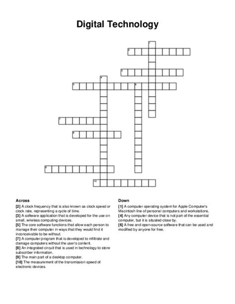 Solving The Tech Whizzes Crossword Challenge