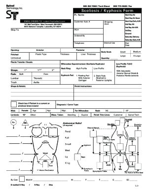 Spinal Tech Order Form: Efficient Ordering Made Easy