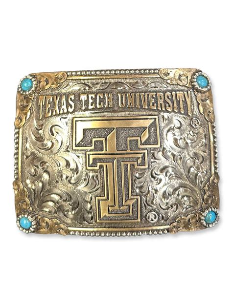 Texas Tech Belt Buckle: Red Raider Pride On Display