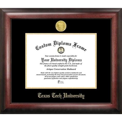 Texas Tech Diploma Frames For Proud Alumni