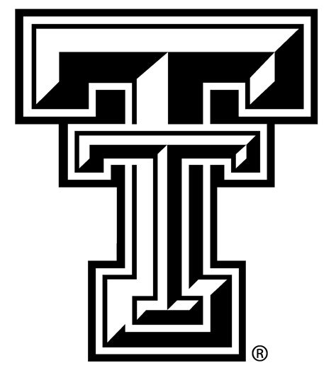 Texas Tech Logo: Black And White Variations