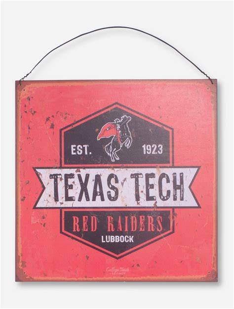 Texas Tech Metal Signs For Red Raiders Fans