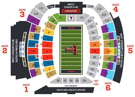 Texas Tech Seating Chart: Jones At&T Stadium Guide