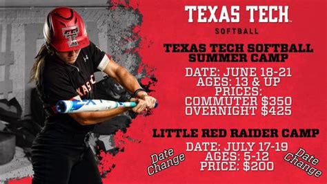 Texas Tech Softball Camp: Improve Your Game In Lubbock