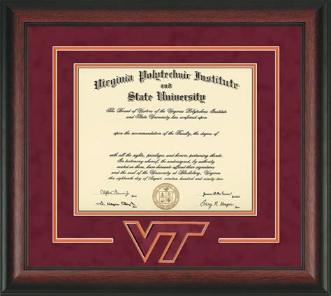 Virginia Tech Diploma Frames: Showcase Your Achievement