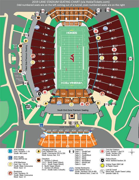 Virginia Tech Football Lane Stadium Seating Chart Guide