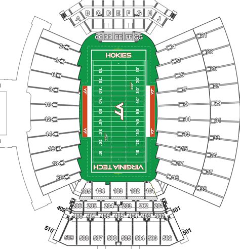 Virginia Tech Lane Stadium Seating Chart Guide