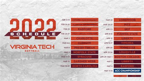 Virginia Tech Softball Schedule And Game Highlights