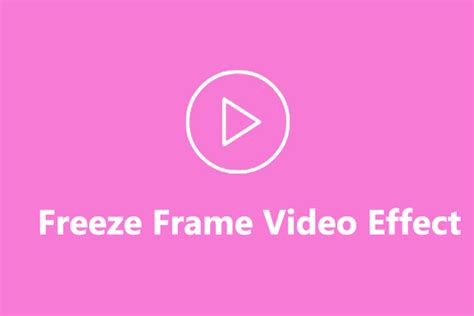 What Is A Freeze Frame In Video Production